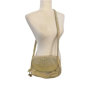 Radley London Womens Vintage Soft Yellow Leather Crossbody Purse Handbag